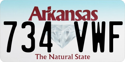AR license plate 734VWF