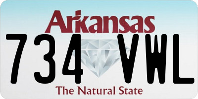 AR license plate 734VWL