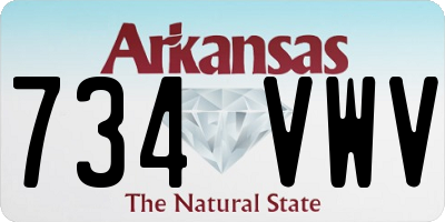 AR license plate 734VWV