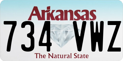 AR license plate 734VWZ