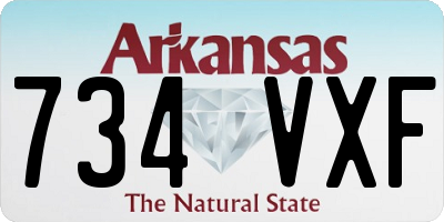 AR license plate 734VXF