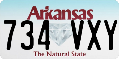AR license plate 734VXY
