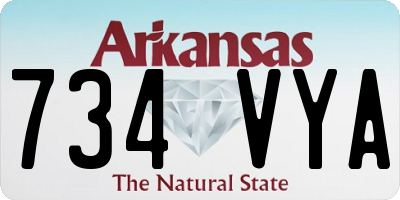 AR license plate 734VYA