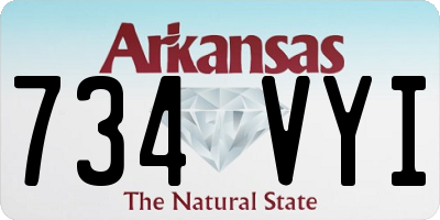 AR license plate 734VYI