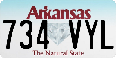 AR license plate 734VYL