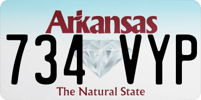 AR license plate 734VYP