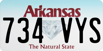 AR license plate 734VYS
