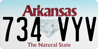 AR license plate 734VYV