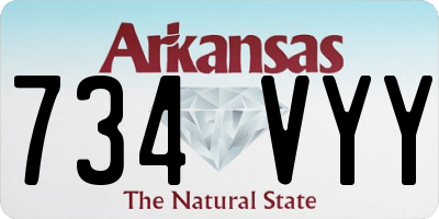 AR license plate 734VYY