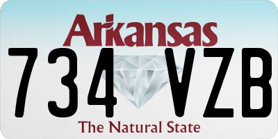 AR license plate 734VZB