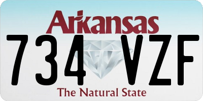 AR license plate 734VZF