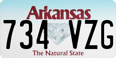 AR license plate 734VZG