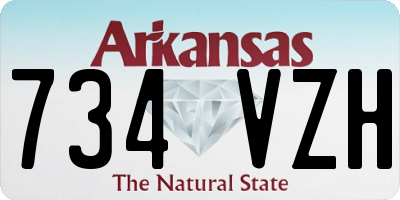 AR license plate 734VZH