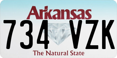 AR license plate 734VZK