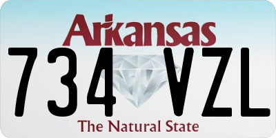 AR license plate 734VZL