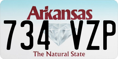 AR license plate 734VZP