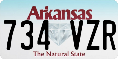 AR license plate 734VZR