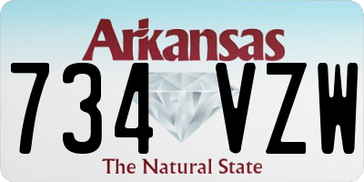 AR license plate 734VZW