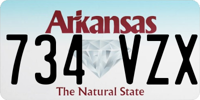 AR license plate 734VZX