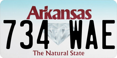 AR license plate 734WAE
