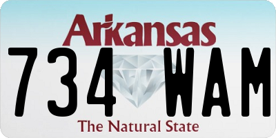 AR license plate 734WAM