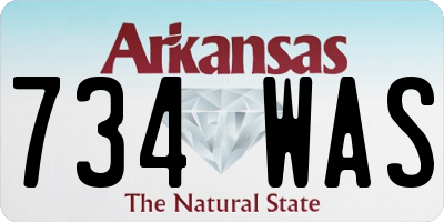 AR license plate 734WAS