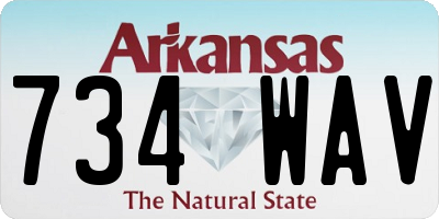 AR license plate 734WAV
