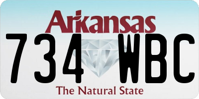 AR license plate 734WBC