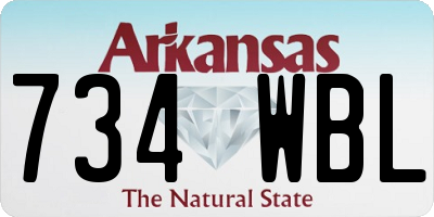 AR license plate 734WBL