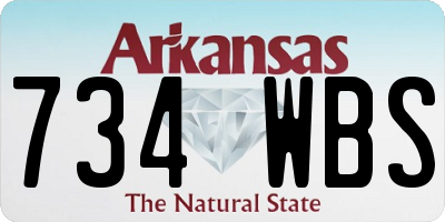 AR license plate 734WBS
