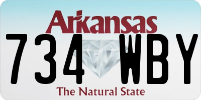 AR license plate 734WBY