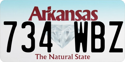 AR license plate 734WBZ