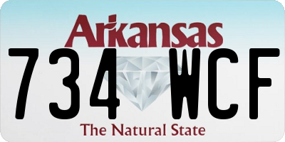 AR license plate 734WCF