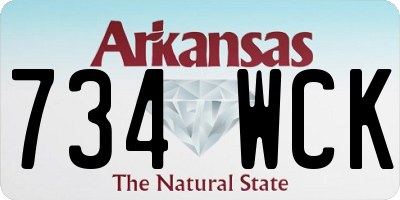 AR license plate 734WCK