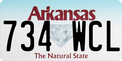 AR license plate 734WCL