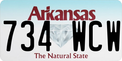 AR license plate 734WCW