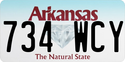 AR license plate 734WCY
