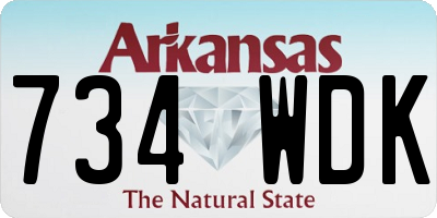 AR license plate 734WDK