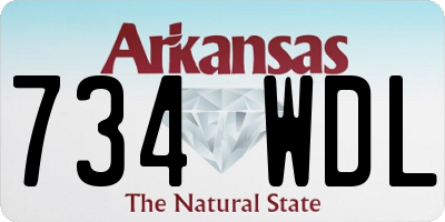 AR license plate 734WDL