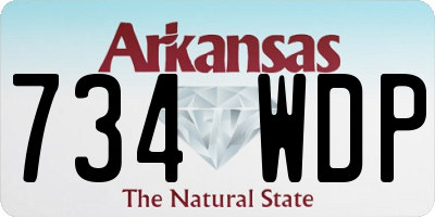 AR license plate 734WDP