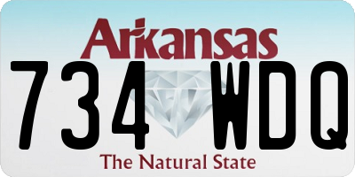 AR license plate 734WDQ