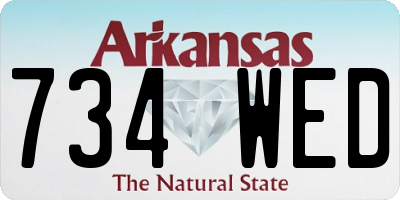 AR license plate 734WED