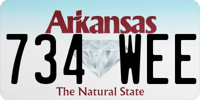 AR license plate 734WEE