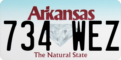 AR license plate 734WEZ