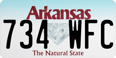 AR license plate 734WFC