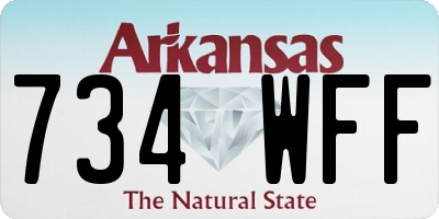 AR license plate 734WFF