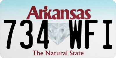 AR license plate 734WFI