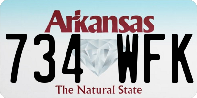 AR license plate 734WFK