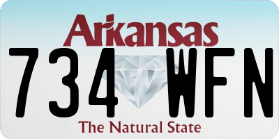 AR license plate 734WFN