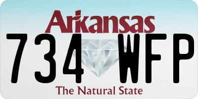 AR license plate 734WFP